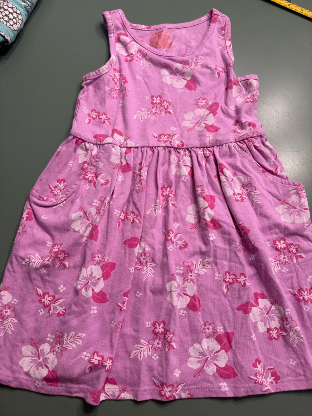 Cat & Jack Pink Floral Tank Dress